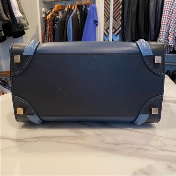 SOLD ON OTHER APP Celine Blue Multi Micro Tote - Picture 12 of 16